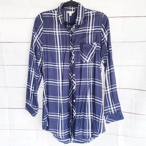 Long Sleeve Button Down Flannel Large *Never Worn*